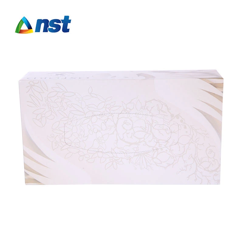 OEM best quality printed soft facial tissues 2 ply  box facial tissue paper