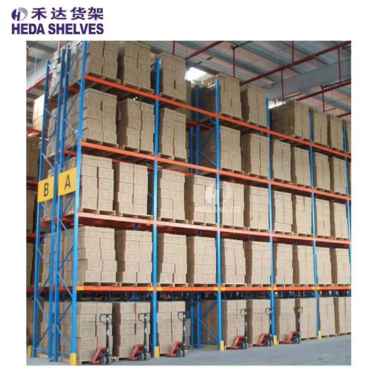 Heda склад сверхмощная стальная стеллажная система для поддонов