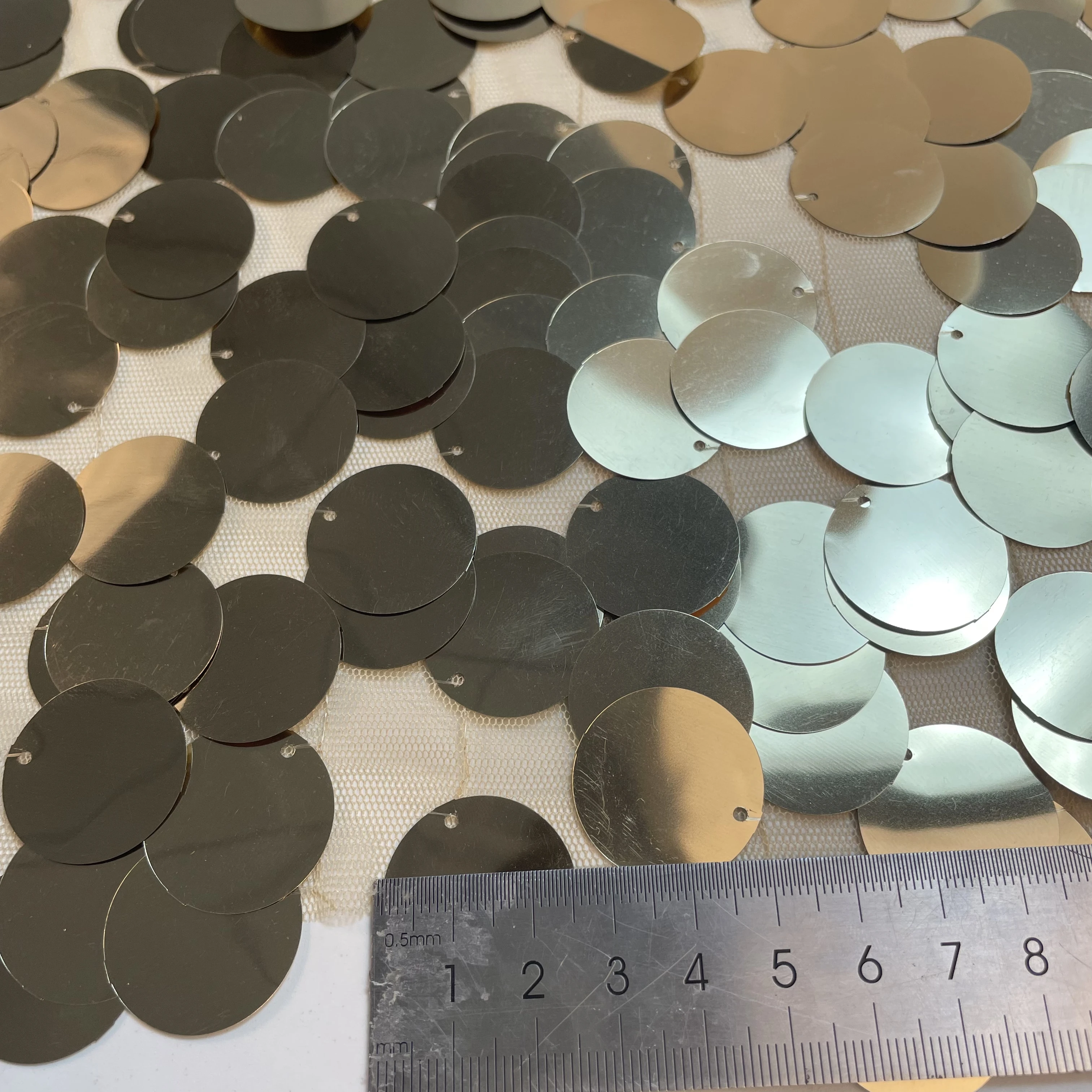 Custom cheap golden supplier 3d embroidery fabric  african lace special 40mm sequin fabric for dress and pillow