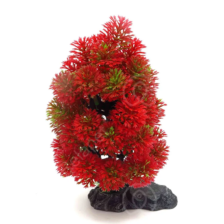 Wholesale Plastic Tree Aquarium Artificial Plastic Plants for Fish Tank Decoration Aquarium Accessories De Plantas Acuario