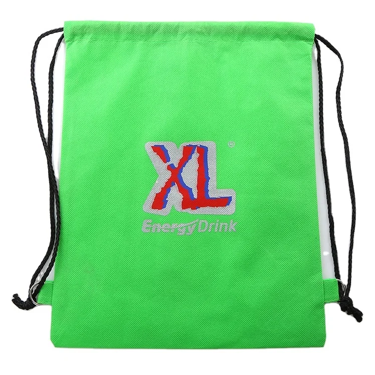 direct Factory supply custom logo printed promotional gift non woven backpack draw string bag