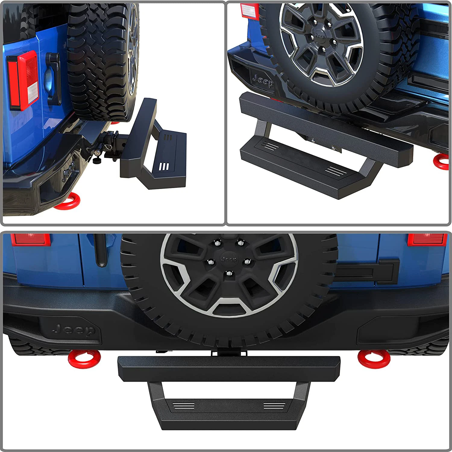 Protect Rear Bumper Bar Hitch Step Fit for Vehicles Car Door Hitch Step Rear Tailgate Hitch for Truck Car SUV