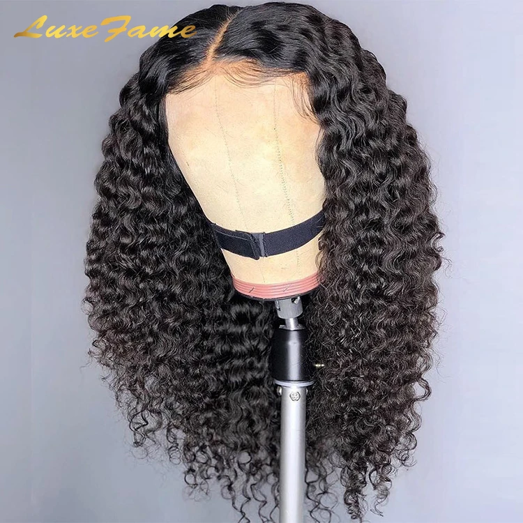 Wholesale Deep Wave 40 Inch Full Lace Human Hair Wig,Human Bulk Chinese Hair Wig,Best 200-300 Density Lace Wig