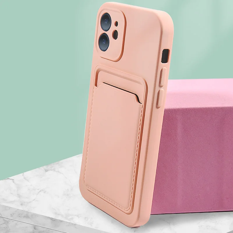 Super Light Weight Phone Case TPU Material Phone Case for Iphone Phone Case Cover with Cardholder
