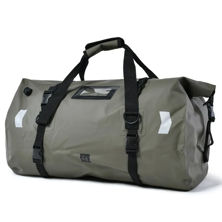 Waterproof PVC Large Capacity Tail Bag Cycling Backpack Pannier Bag Motorcycle Universal Storage Bag