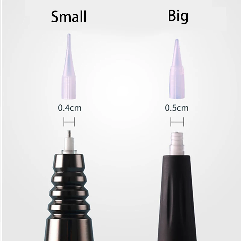 500 PCS Traditional Caps 1R/3R/5R/5F/7F Tattoo Needles Plastic Machine Permanent Makeup Tips Disposable Eyebrow Nadelkappe