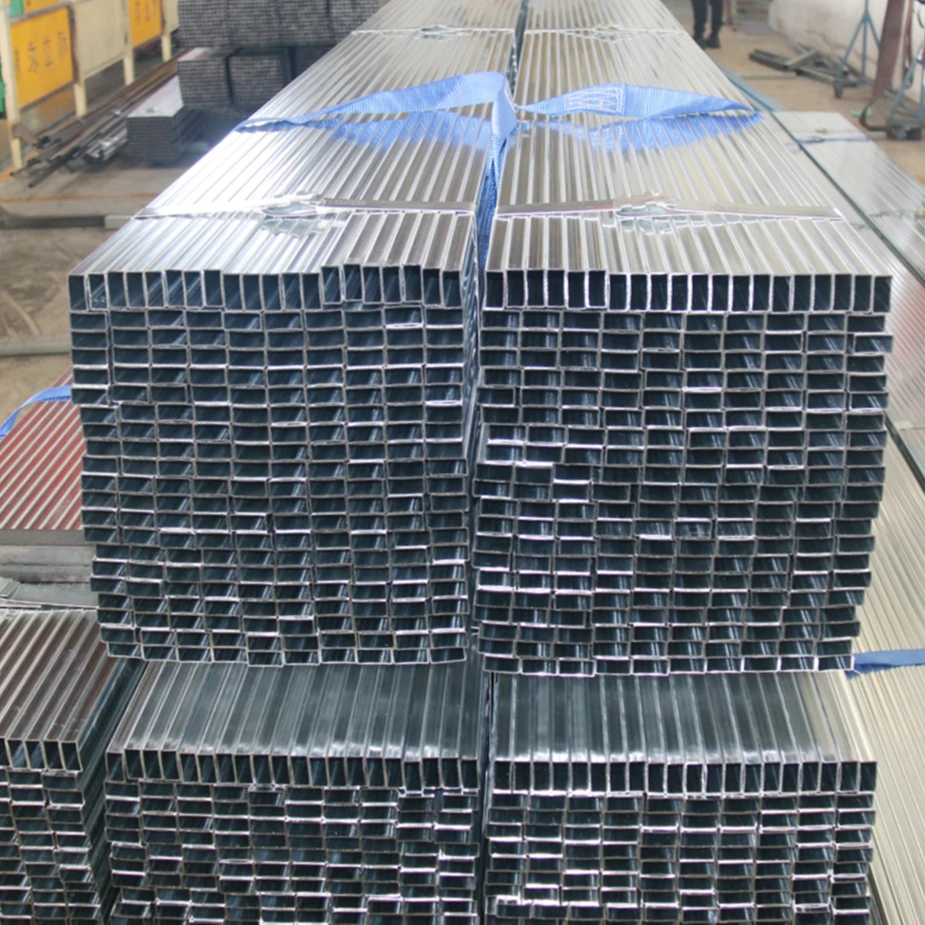 Galvanized Square Rectangular Steel Hollow Sections Steel Pipe Connector Perforated Tubing
