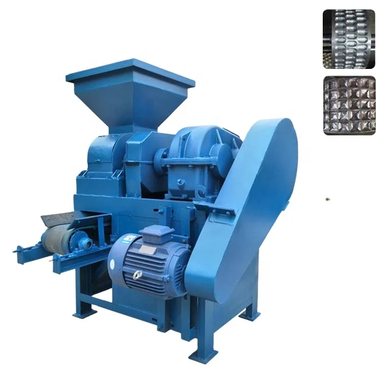 BBQ Coal Powder Charcoal Ball  Roller Press Briquetting Machine  Suppliers Price Sale