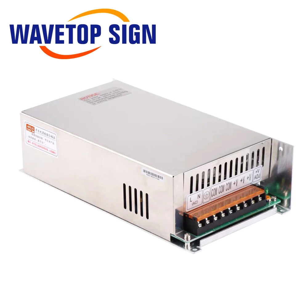 WaveTopSign MeanWell 800W Switch Power Supply S-800 48-130V Single Output for Co2 Laser Cutting and Engraving Machine
