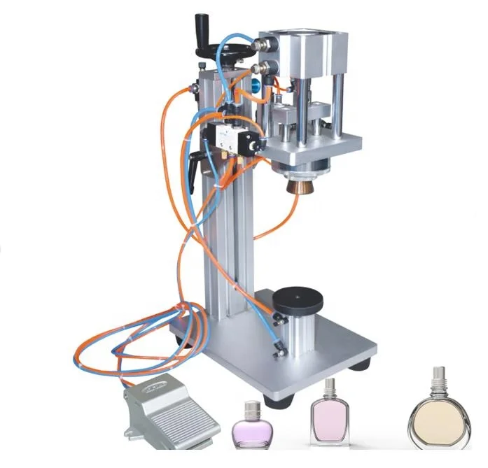 
YTK-LTX80 desktop perfume capping machine bottle cap sealing machine glass bottle capping machine 