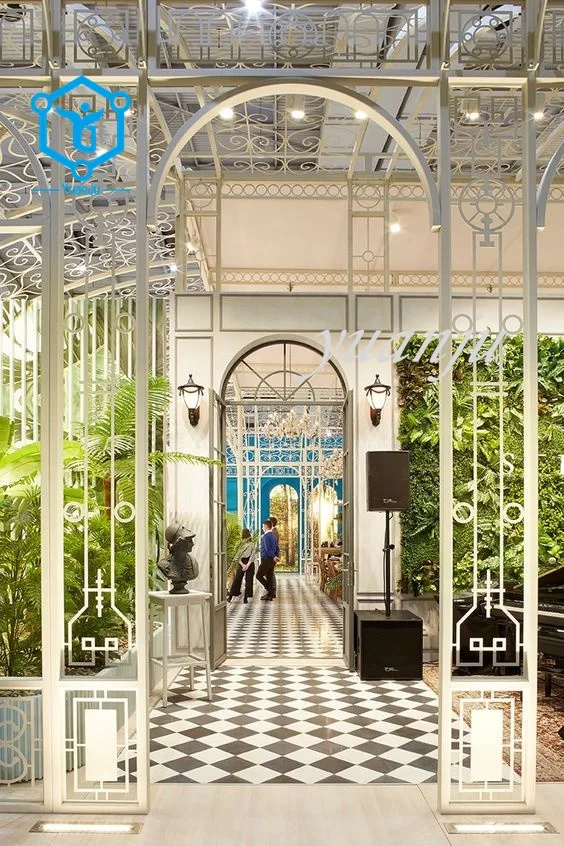 Outdoor Large Wrought Iron Garden Gazebo Metal Garden Pavilion for Sale