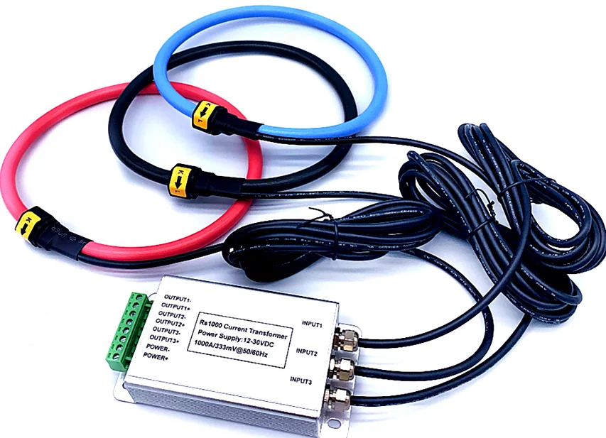 Factory Direct Sale Three Phase RS485 Solar Rogowski Coil Energy Meter flexible current transformer