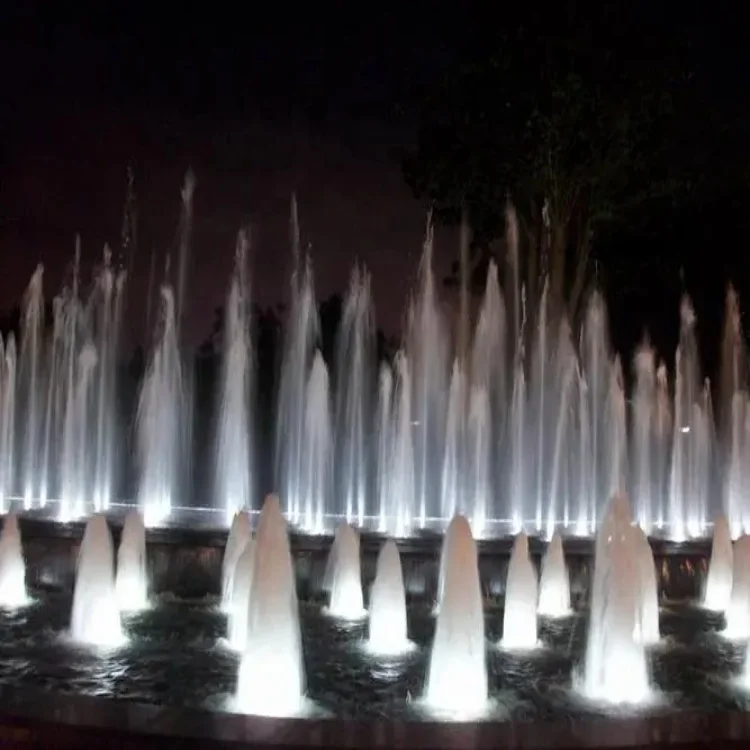 Hot Sell Pool Water Fountains Outdoor Water Fountain for parks with colorful lights