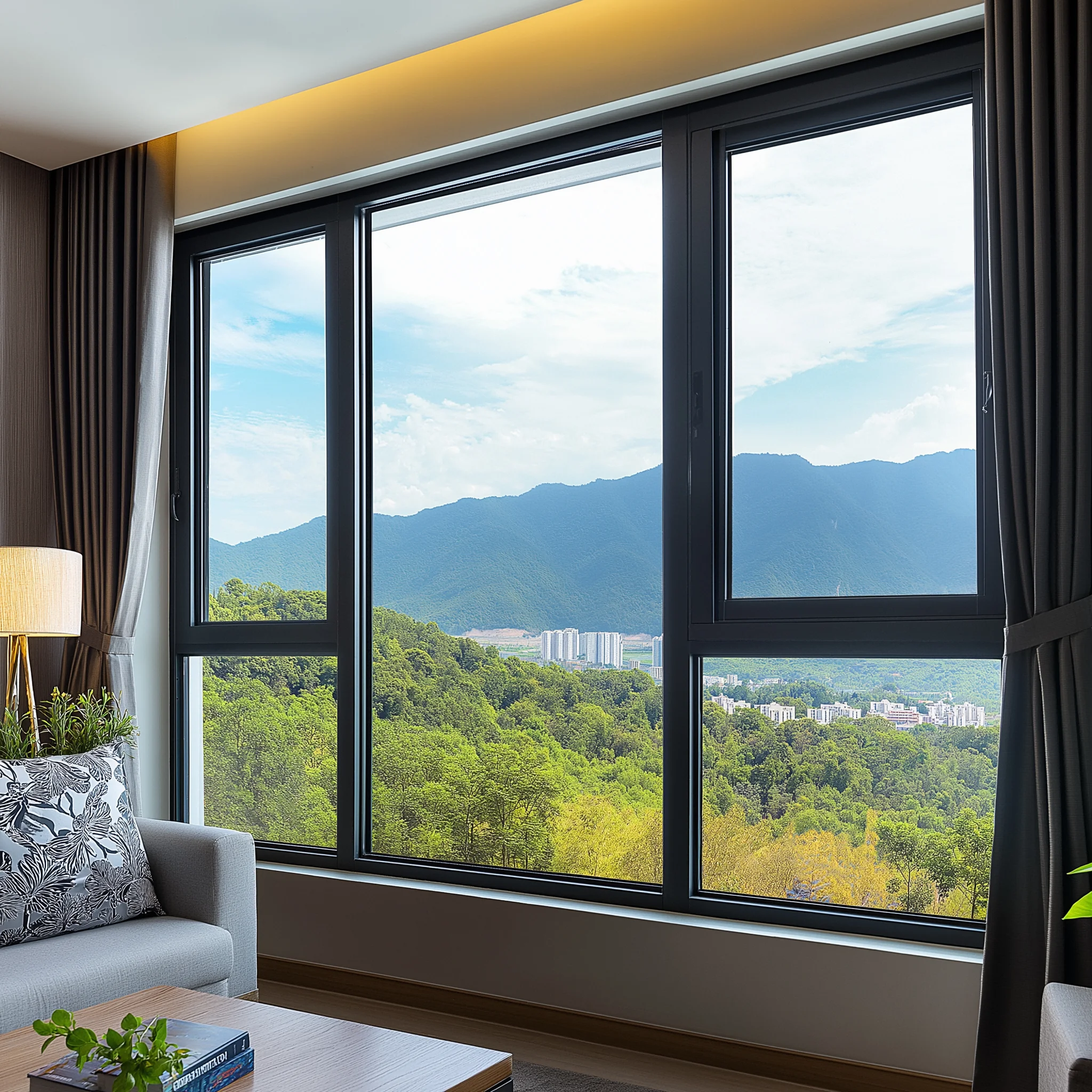 Rain proof Exterior top hung window customized size Double/triple glazed thermal break aluminum awning windows with mosquito net