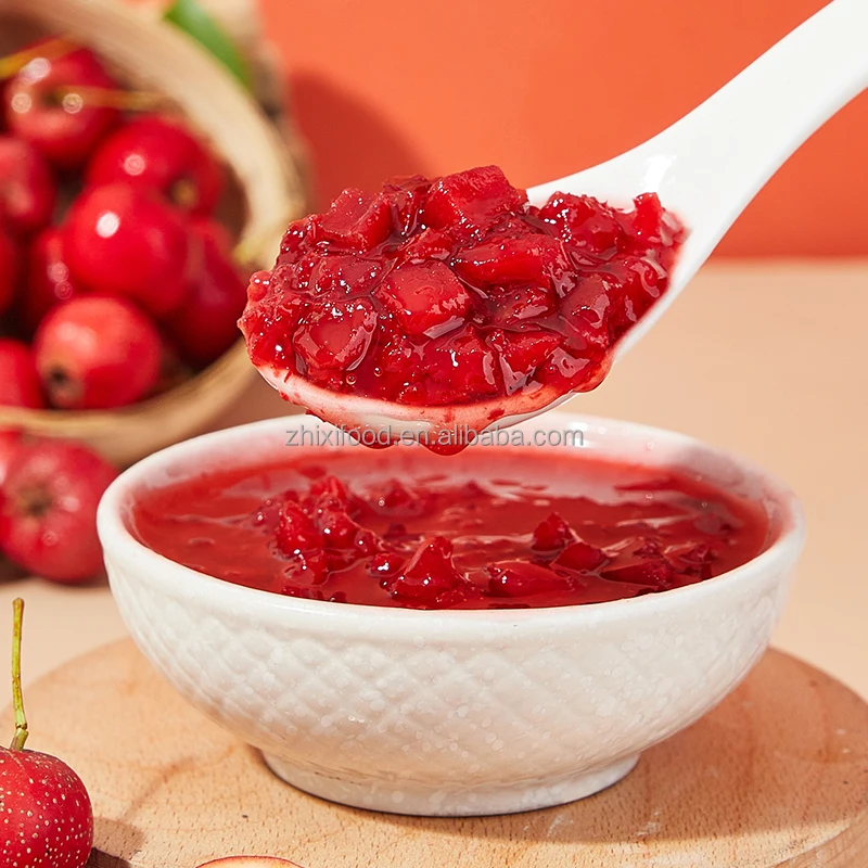 Bubble Tea Raw Materials Factory 1.3kg Hawthorn Jam with Real Pulp