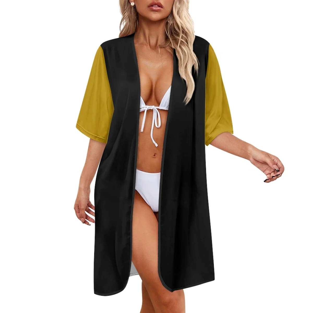 custom crest design cardigan Women Kimono Casual Summer Tops Cover up Open Front Fraternities and Sorority Print Loose Cardigans