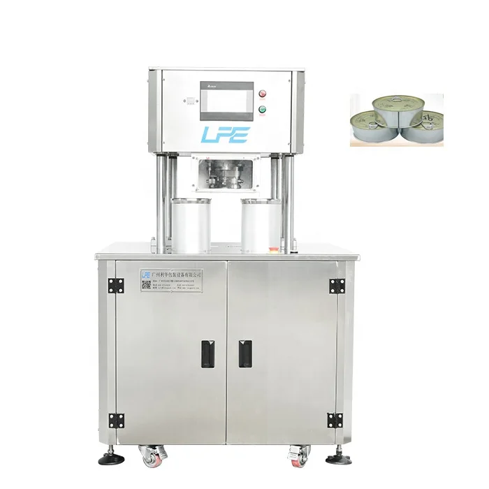 
Semi-auto vacuum and nitrogen flushing can seamer manual vacuum can sealing machine 