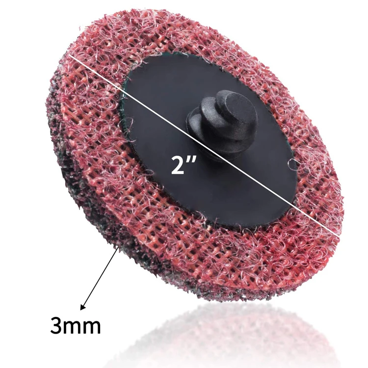 SATC 46PCS 2 Inch Fine Medium Coarse Surface Conditioning Sanding Disc Quick Change Discs with 1/4' Holder