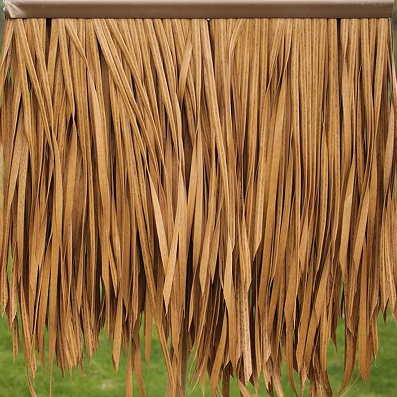 Special Price fireproof straw roof artificial synthetic thatched roof umbrella natural thatched roof artificial palm thatch