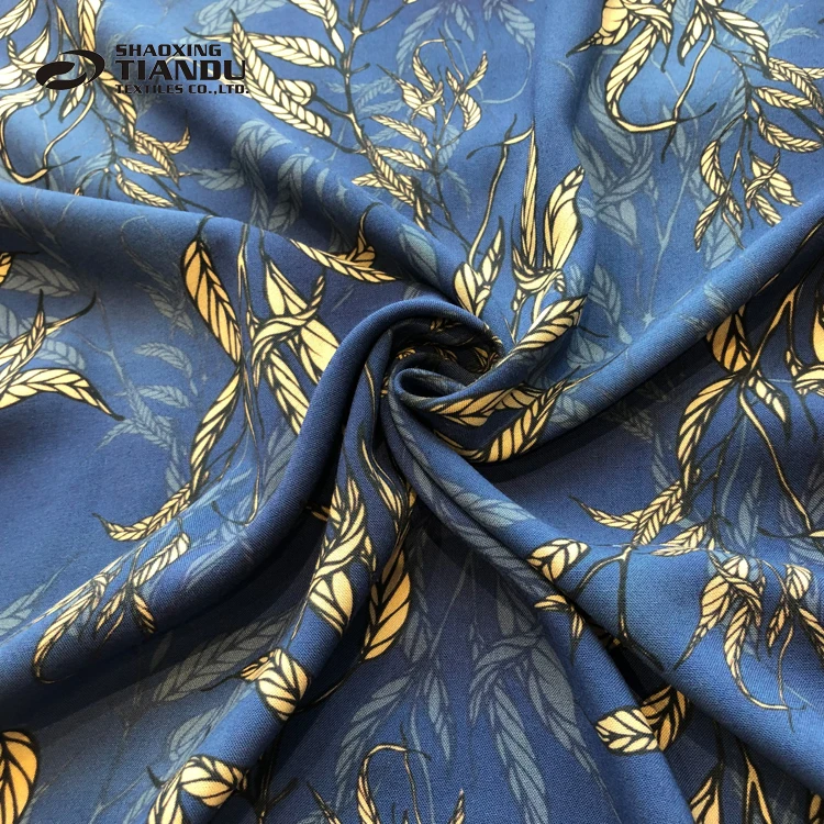 30*30/68*60 custom printed woven 100% rayon challis fabric printed viscose fabric