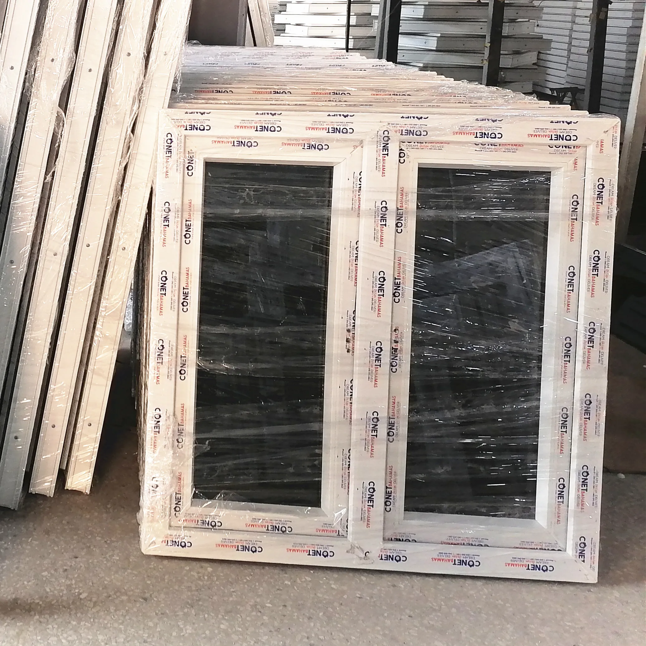 Factory price UPVC house doors windows 3 panel Double Tempered Glazed PVC casement windows