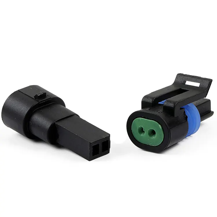 2 Pin Oxygen Sensor Automotive Wiring Connector 12162193 Coolant Temperature Sensor Connector for DELPHI Car OEM