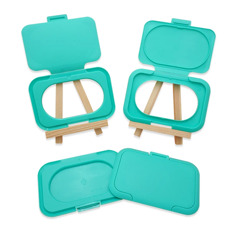 Hot New Product Plastic Wet Wipe Containers Flip Top Cap Reusable Wet Wipes Cover Lid