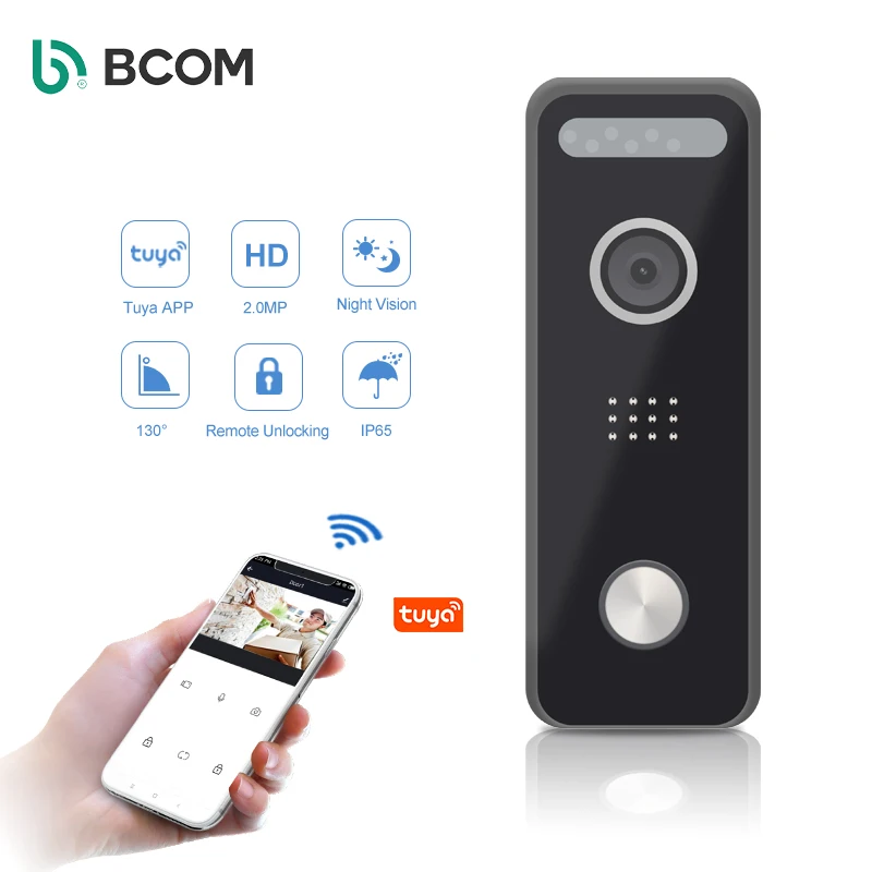 Motion detection Tuya Wifi AHD door phone video intercom