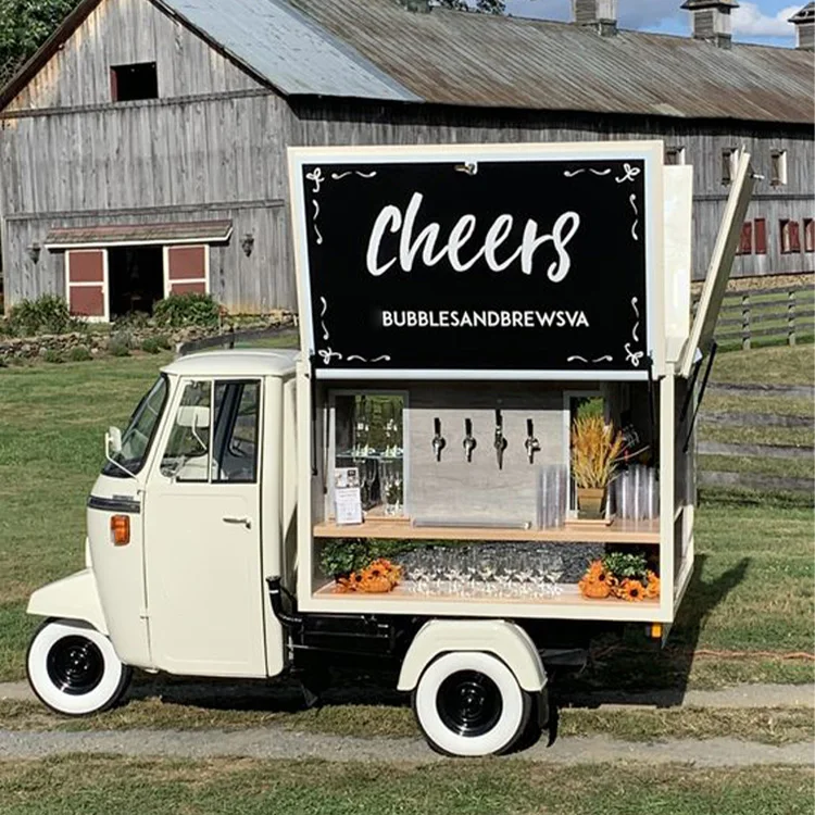 Customized tricycle food truck coffee  food truck mobile food kiosk catering trailer