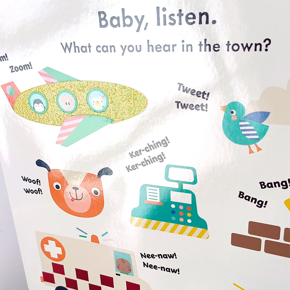 Children books custom printing Children Enlightenment baby touch kindergarten Education books