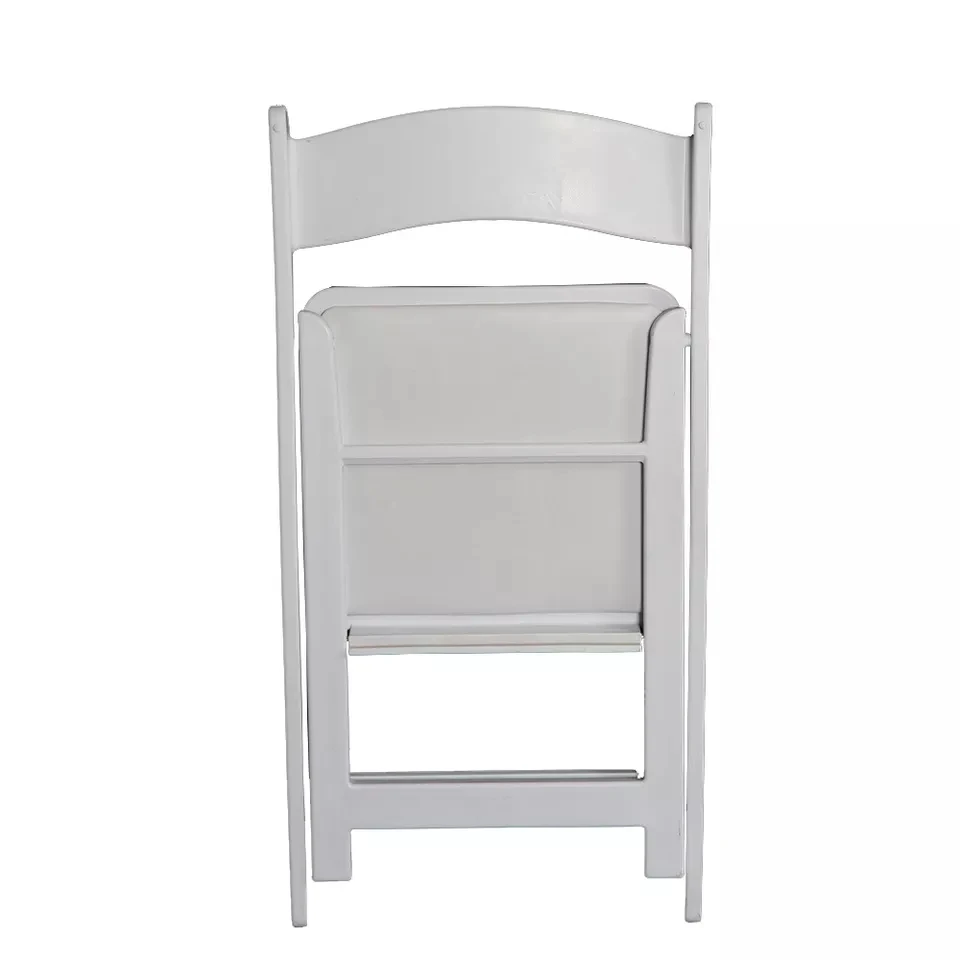 Wholesale High Quality White Resin Folding Chair Wedding Event Plastic Chair Outdoor Folding Chair