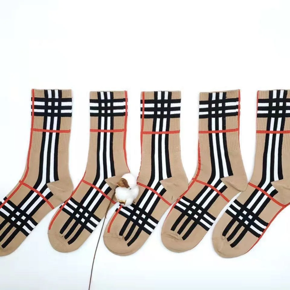 Fashion designer socks famous brand women glitter thigh high gg socks double g socks in the box