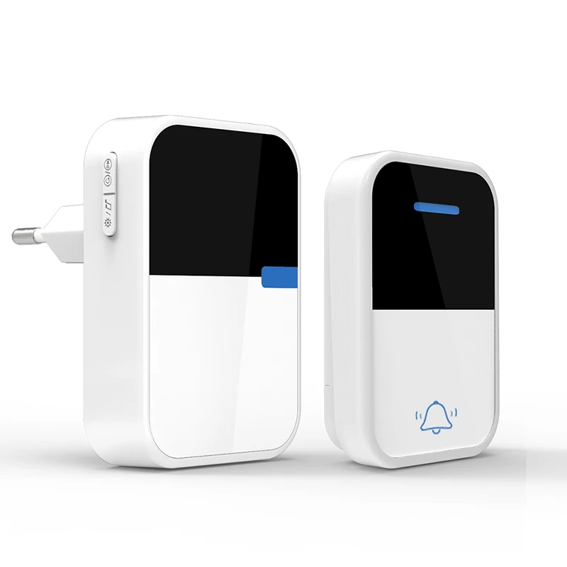 Supply Outdoor Wireless Doorbell Waterproof Kinetic jingle bell NO Need Required Battery Acrylic Button chimes Ring Doorbell