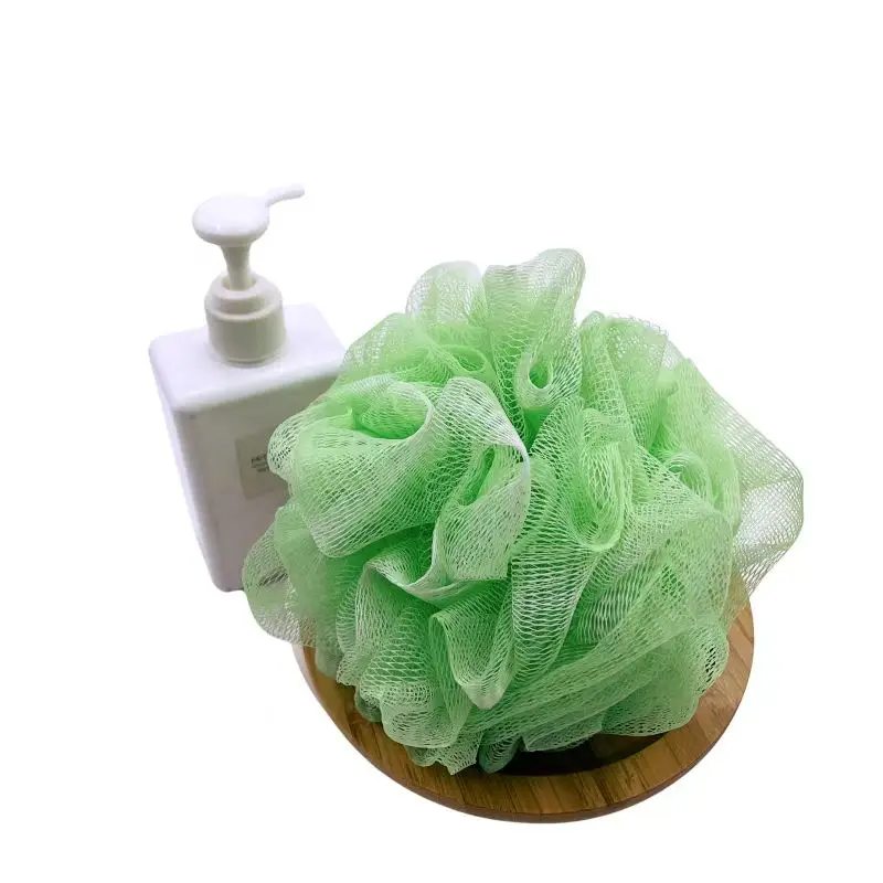 50g Bath Mesh Pouf Shower Ball Body Scrubber Exfoliating African Bath Net Sponge Bag for Men and Women Baby