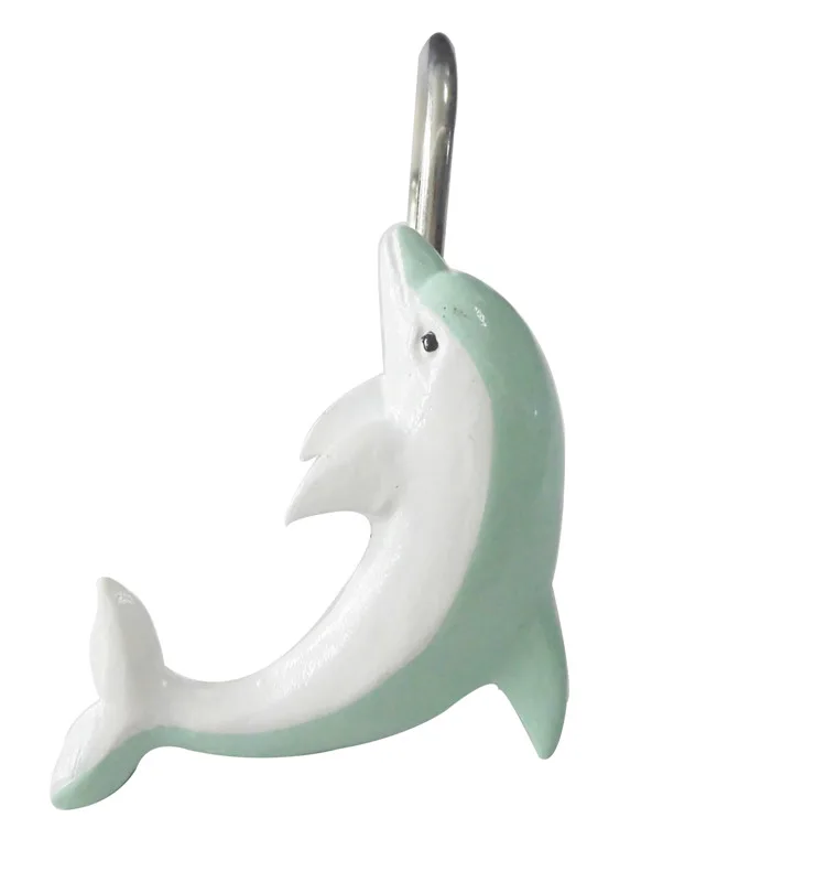 Amazon Selling Factory directly supplies Dolphins Style Shower Curtain Ring Pack of 12