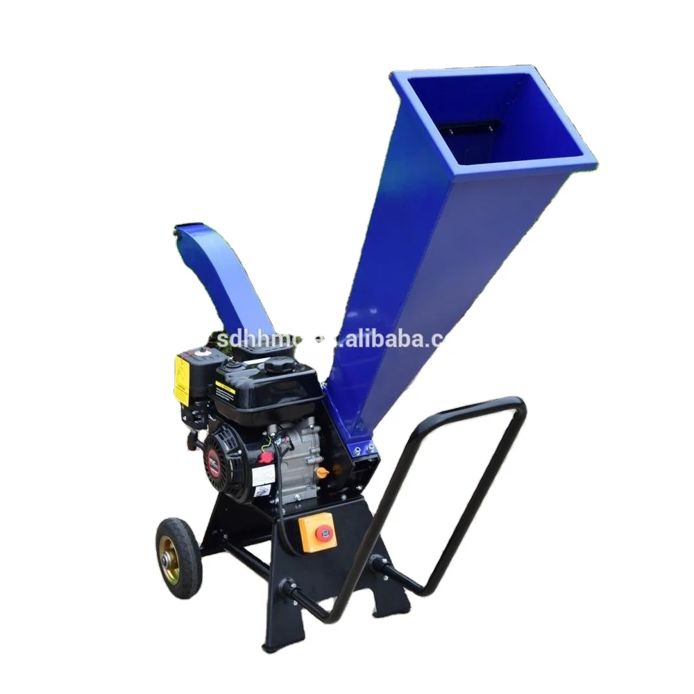 Small Garden 6.5HP Gasoline Wood Chipper Shredder