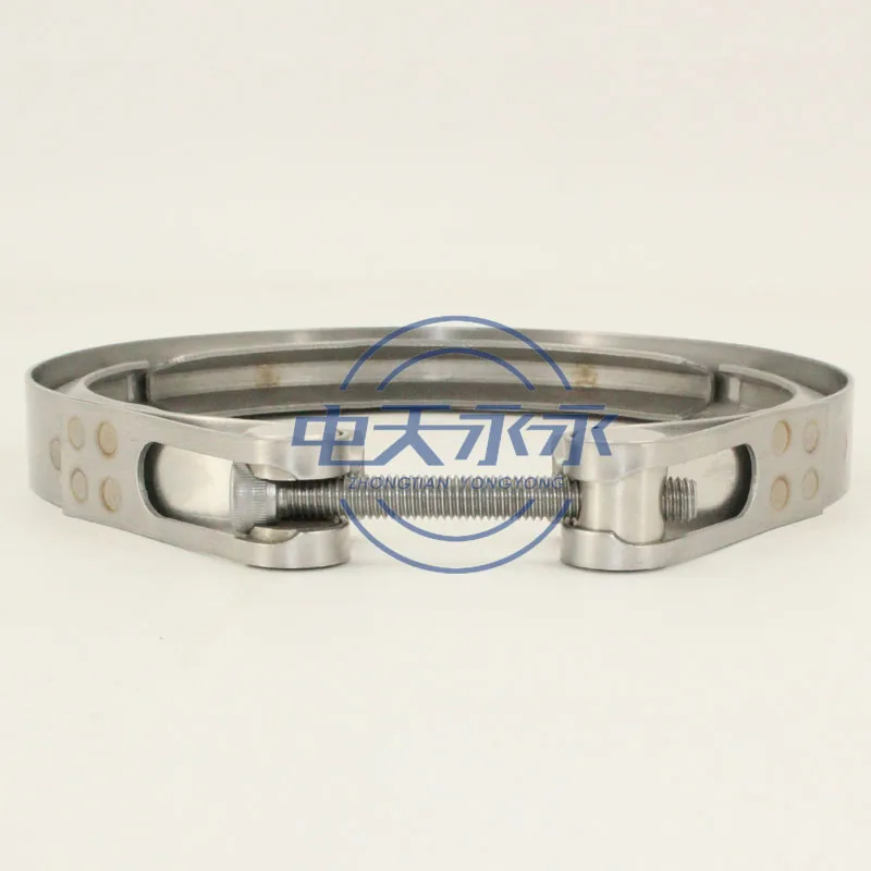 Stainless steel T bolt V band pipe clamps for turbocharger