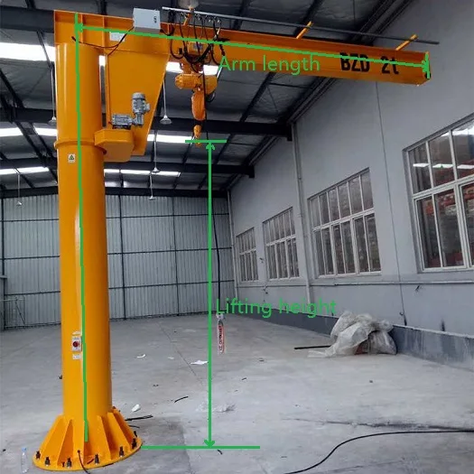 High quality workshop use 9 ton jib crane for sale