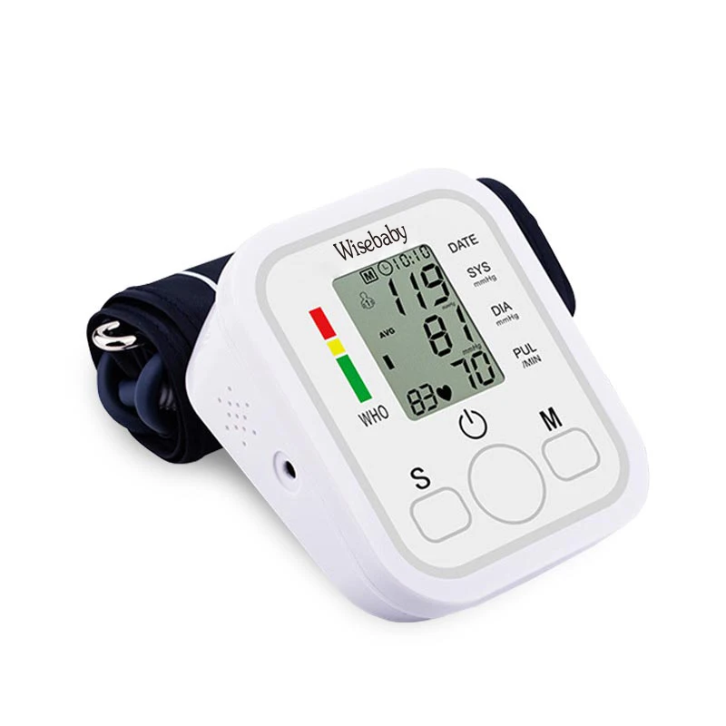 Wisebaby Electronic price digital Palm Type Upper Arm Cuff Bladder BP monitor With Voice Broadcast