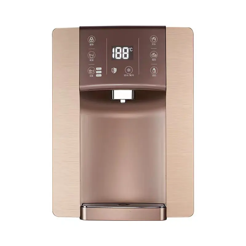 family office use white  large screen temperature display wall-mounted hot and cold pipeline water dispenser