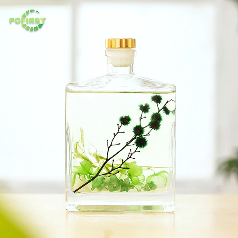 custom gulf orchid glass bottle for reed diffuser