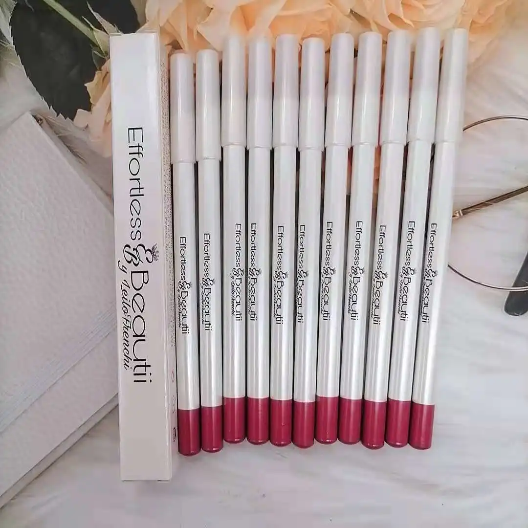High pigment 21 Color Vegan Creamy Lip Liner Custom Logo Lipliner