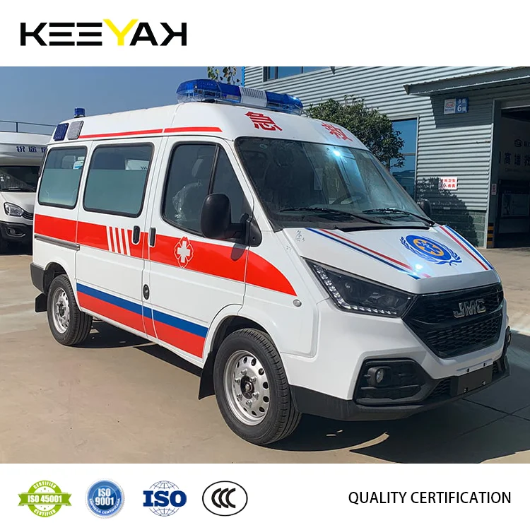 Jmc 4*2 китайский автомобиль скорой помощи госпиталь перевезти по инвалидности 85 кВт фургон 6 евро для продажи