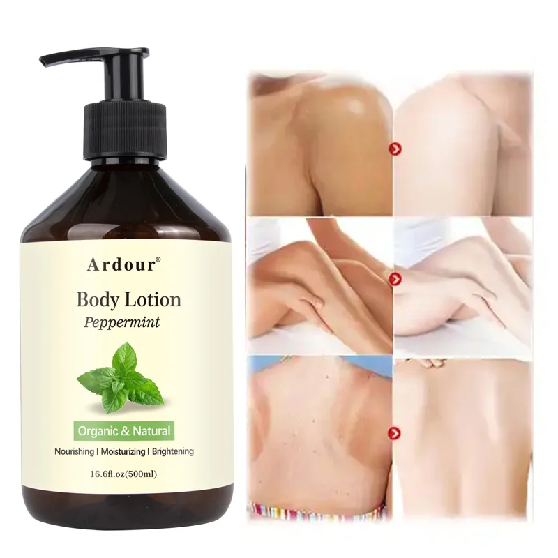 Private Label Refresh Fruit Body Care Lotion Skin Care Hydrating Peppermint Body Cream Butter Lightening Whitening Moisturizing