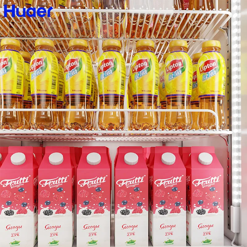 Коммерческое охлаждение пищевых продуктов 110 В интегрированный холодильник с морозильной камерой витрина супермаркет etl ul