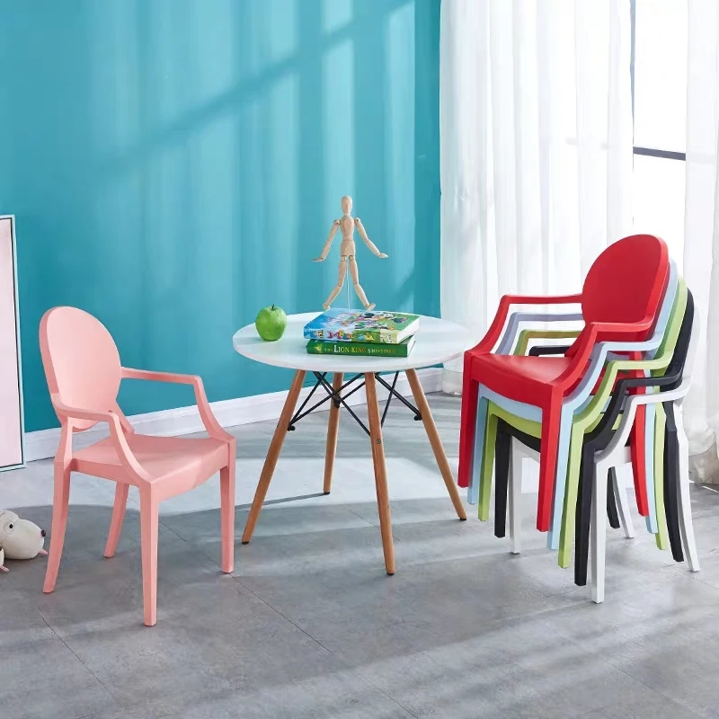 Colorful cute kids chairs wholesale dining chair plastic kids chair with arms