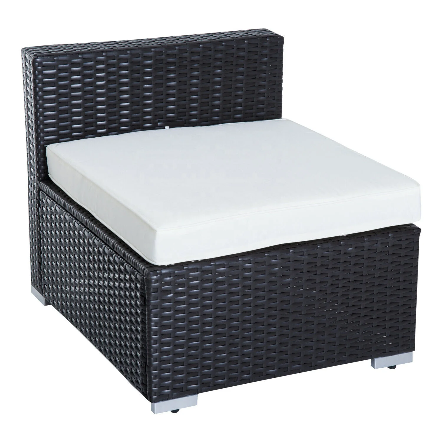 Rattan Outdoor Furniture Sectional Wicker Sofa Set 7 PCs Patio Rattan