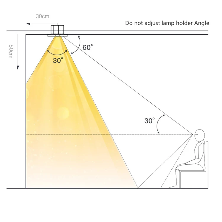 High Lumen Embedded Tube Office Working Environment 30W LED Linear Down Lamp Light System