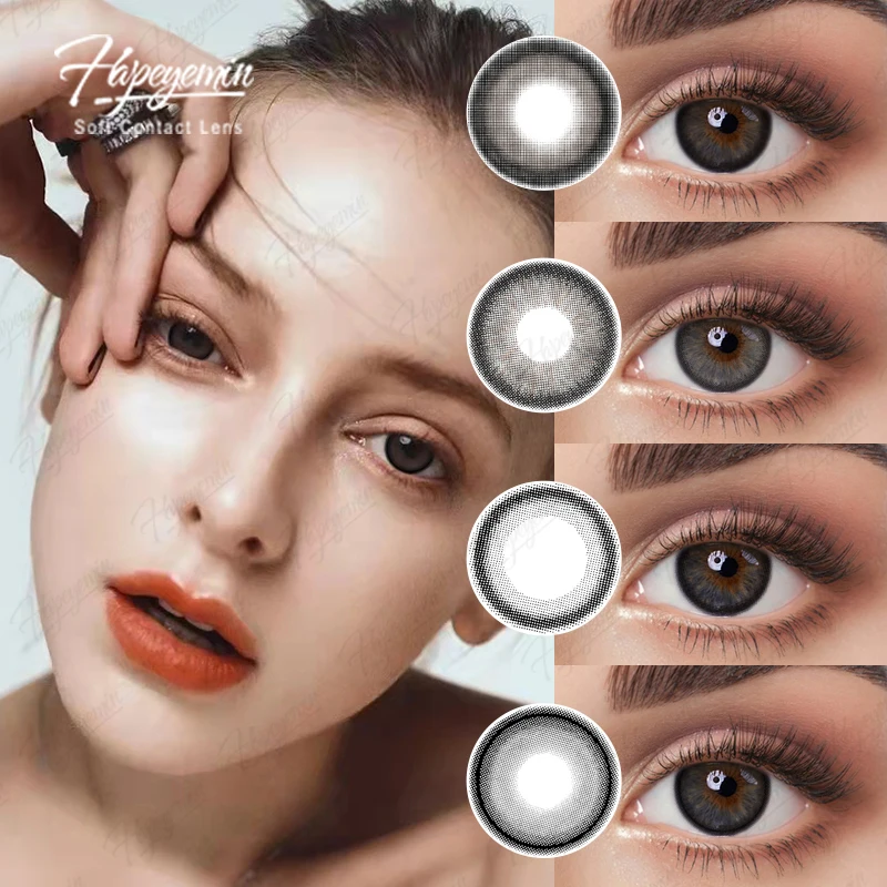 Wholesale Very Cheap Sweety Contact Lens 1 Yearl Natural Hapeyemin Colored Contact Lens Batis Tricolor Green