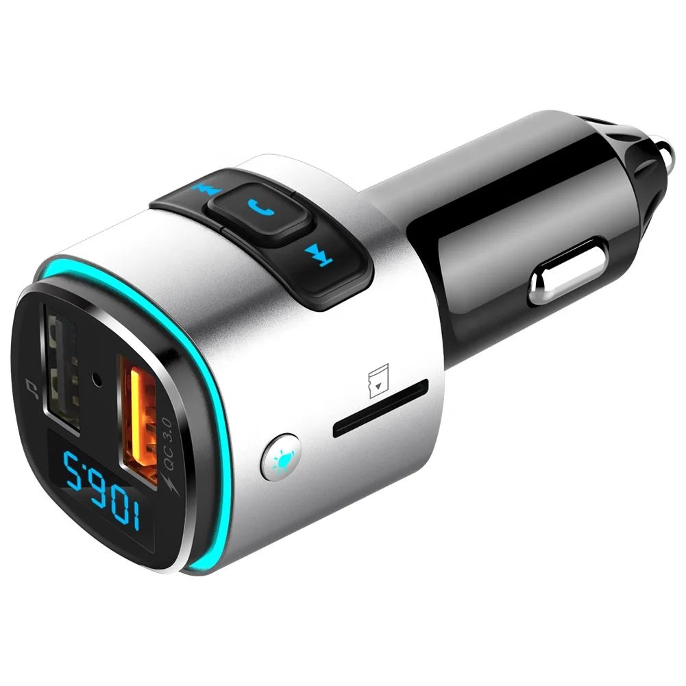 Top selling Car Bluetooth FM Transmitter car MP3 player with LED light BC41